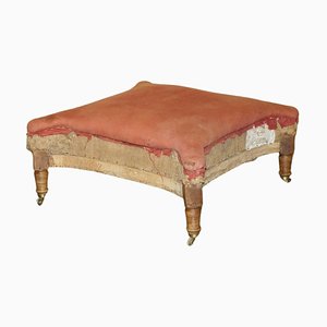 Large Early Victorian Footstool, 1860s