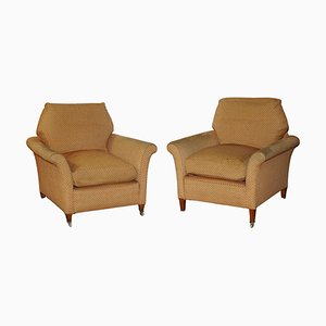 Set of Antique Victorian Armchairs from Howard & Sons, 1880