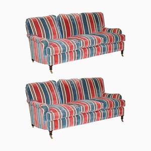 Signature Scroll Arm Sofas from Howard & Sons, Set of 2