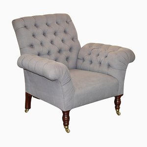 Chesterfield Sessel in Grau