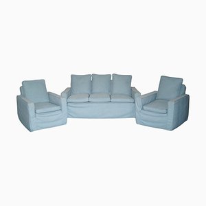 Suite avec Canapé et Fauteuil Minty Oxford, 1933, Set de 3