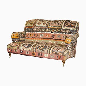 Gepolstertes Vintage Kelim Sofa von Howard & Sons