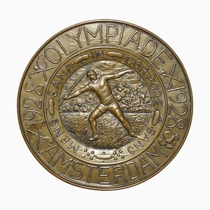 Amsterdam Olympische Erinnerungsstücke für Herren Javalin Hängetafel, 1928