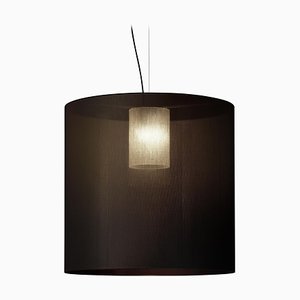 Black Moaré X Pendant Lamp by Antoni Arola