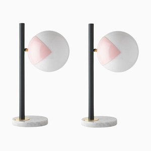 Pink Dimmable Table Lamps by Magic Circus Editions, Set of 2