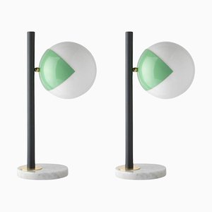 Lampes de Bureau Vertes Dimmable par Magic Circus Editions, Set de 2