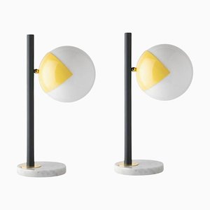Lampes de Bureau Jaunes Dimmables par Magic Circus Editions, Set de 2