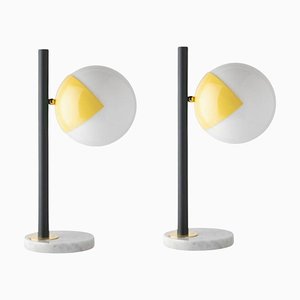 Yellow Dimmable Table Lamps by Magic Circus Editions, Set of 2