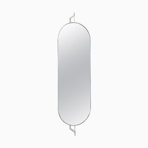 Beige Full Size Rotating Mirror by Kristina Dam Studio