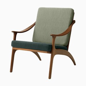 Lean Back Lounge Chair in Mosaic Teak by Warm Nordic