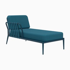 Ribbons Navy Right Chaise Lounge by Mowee