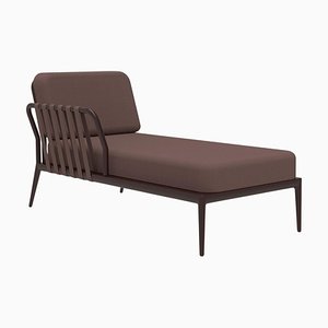 Ribbons Chocolate Right Chaise Longue by Mowee