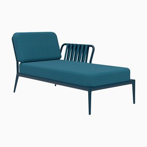 Ribbons Navy Left Chaise Lounge by Mowee