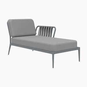 Ribbons Grey Left Chaise Lounge by Mowee