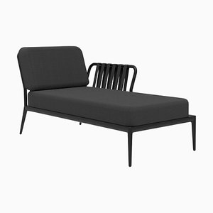 Ribbons Black Left Chaise Longue by Mowee