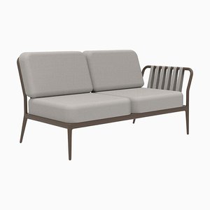 Doppeltes linkes Ribbons Sofa aus Bronze von Mowee