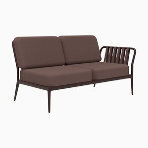 Ribbons Chocolate Double Left Modular Sofa by Mowee