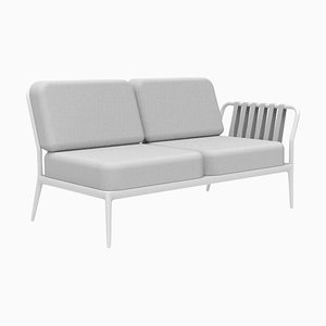 Ribbons White Double Left Sofa by Mowee