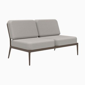 Doppeltes zentrales Ribbons Sofa aus Bronze von Mowee