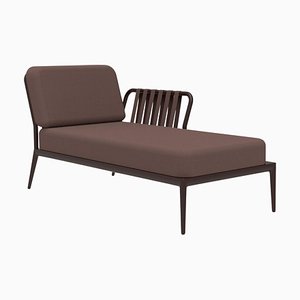 Chaise Longue Ribbons Chocolate Left di Mowee