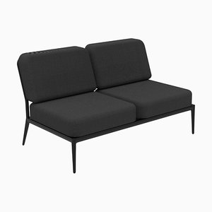 Nature Black Double Central Modular Sofa by Mowee