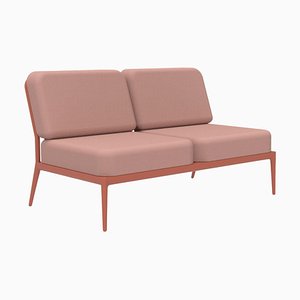 Ribbons Salmon Double Central Sofa by Mowee