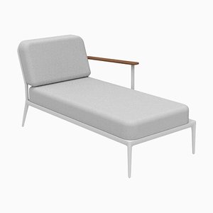 Nature White Left Chaise Lounge by Mowee
