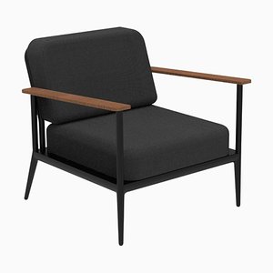 Silla Longue Nature en negro de Mowee