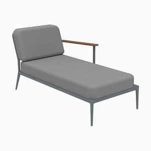 Nature Grey Left Chaise Lounge by Mowee