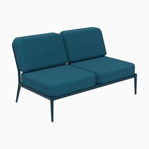 Canapé Modulable Double Central Nature Bleu Marine par Mowee