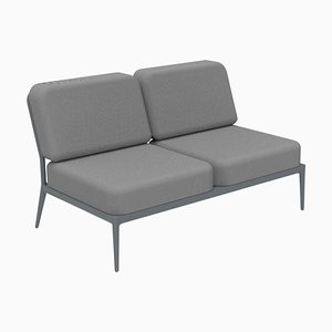 Nature Grey Double Central Modular Sofa by Mowee