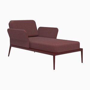 Cover Burgundy Divan Chaise Lounge by Mowee