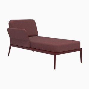 Chaise Longue Cover Burgundy par Mowee