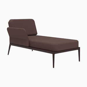 Chaise longue Cover Chocolate Right di Mowee