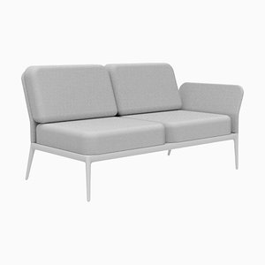 Cover White Double Left Modular Sofa by Mowee