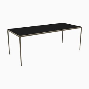 Table 200 Xaloc Bronze avec Plateau en Verre par Mowee