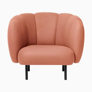 Cape Lounge Chair with Stitches Blush by Warm Nordic
