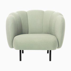 Cape Lounge Chair with Stitches Mint by Warm Nordic