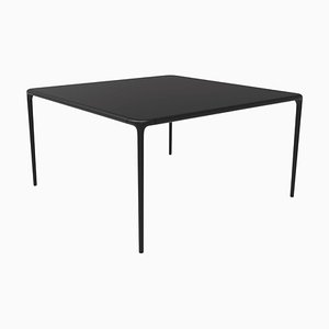 Schwarzer Xaloc Tisch 140 mit Glasplatte von Mowee