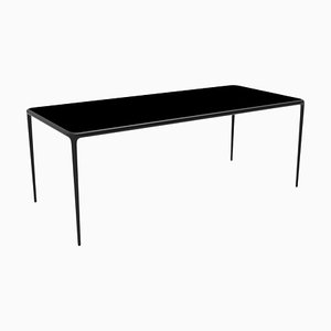 Xaloc Black Glass Top Table 200 by Mowee