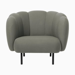 Cape Lounge Chair with Stitches Warm Grey by Warm Nordic