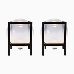 Round Square White Balloon Table Light by Studio Thier & Van Daalen, Set of 2