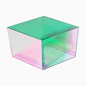 Glass Rho Square 35 Coffee Table by Sebastian Scherer