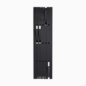Small Wall-Mounted Piano Coat Rack in Black by Patrick Séha