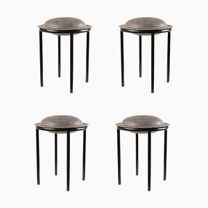Black Cana Stools by Pauline Deltour, Set of 4