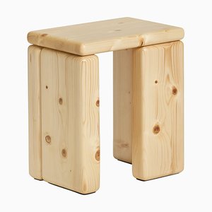 Timber Stool in Wood by Onno Adriaanse