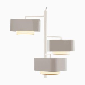 Ivory and Taupe Carousel I Suspension Lamp by Dooq
