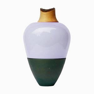 Lavender and Copper Patina India Vase I by Pia Wüstenberg