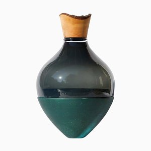 Patina India Vase II in Schwarz & Kupfer von Pia Wüstenberg