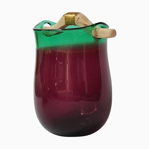 Purple and Green Heiki Vase by Pia Wüstenberg